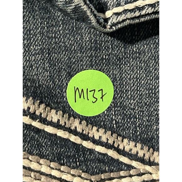 Decree Jeans Mens 34x30 Blue Distressed Bootcut Regular Fit Denim BKE Y2K - Picture 12 of 12